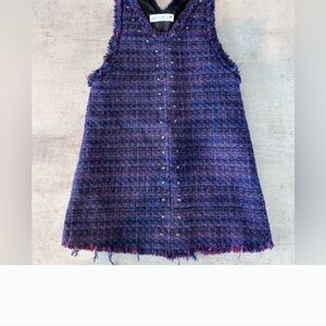 Zara Purple Tweed Kids Dress